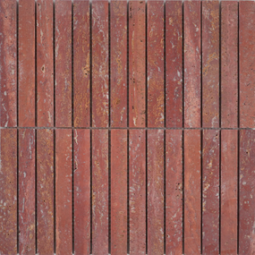 Rosso Travertino Mosaic